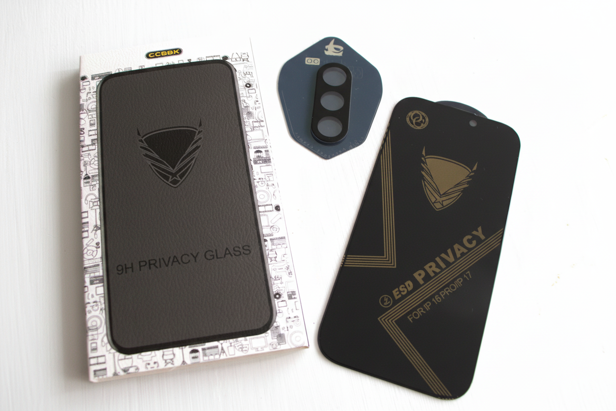 iPhone Screen Protector – Blickschutz Panzerglas (2 Stück + Kameraschutz)
