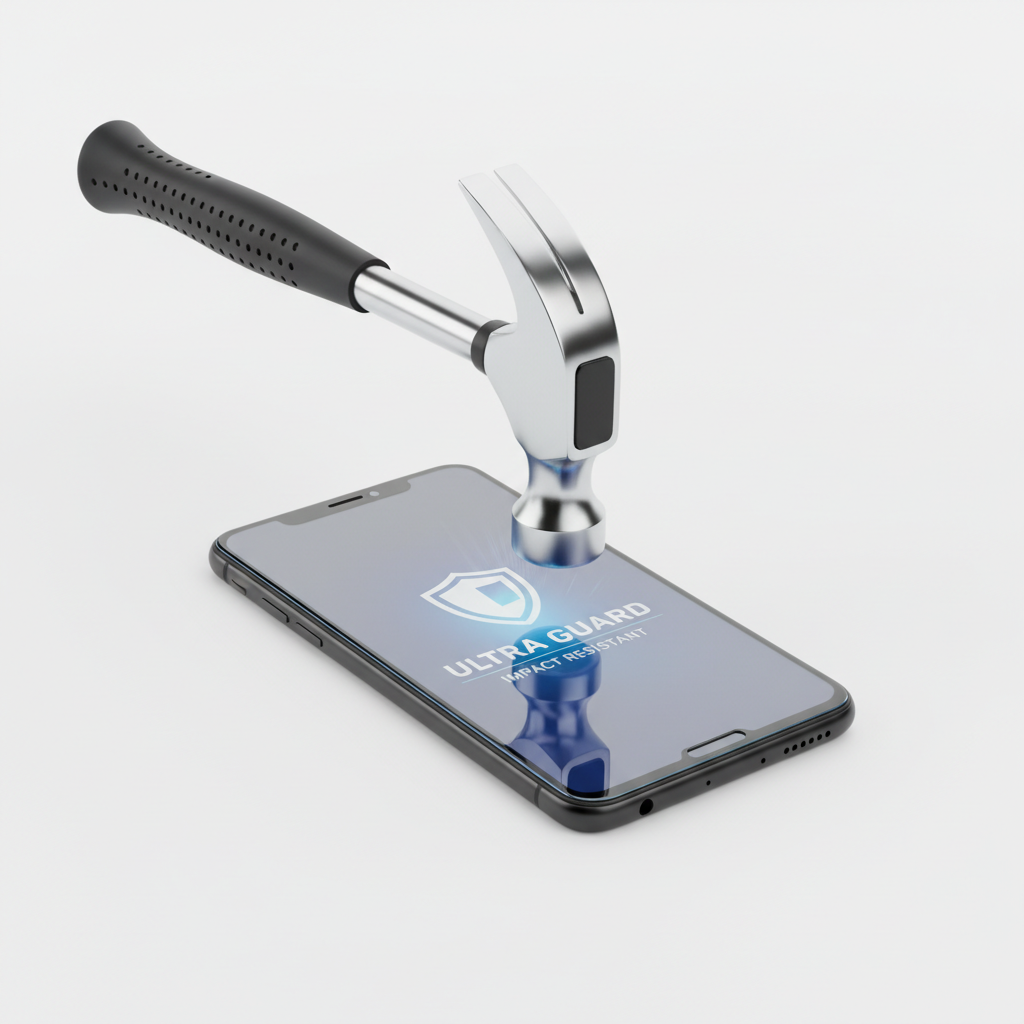 Panzerglas Härtetest